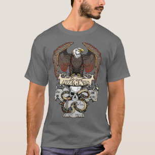 Ride to Live to Ride Biker-ontwerp T-shirt