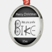 Ride Trail Bike Graffiti Inspirerend Kerstmis Metalen Ornament (Links)