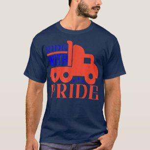 Ride Truck met Pride Funny Trucker Driver T-shirt