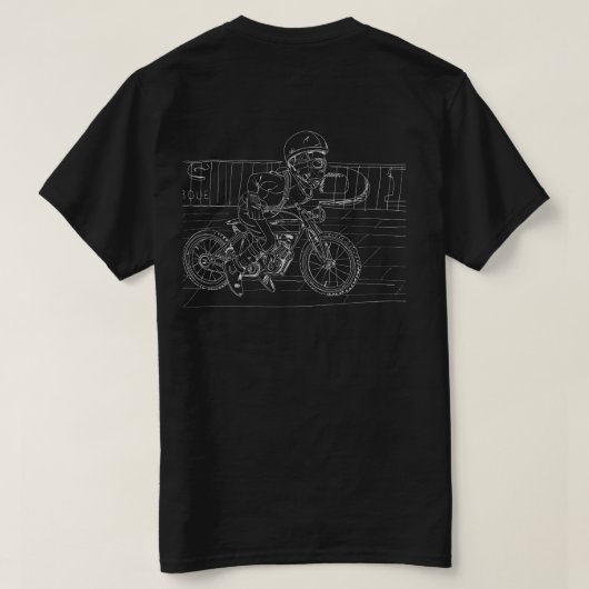 Ride van de roeren op het shirt (Design achterkant)