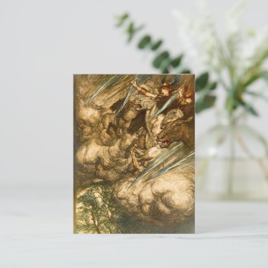 Ride van het Briefkaart Valkyries (Staand voorkant)