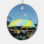 Ride van Kiddie Car en Truck Amusement Park Keramisch Ornament (Links)