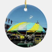 Ride van Kiddie Car en Truck Amusement Park Keramisch Ornament (Achterkant)