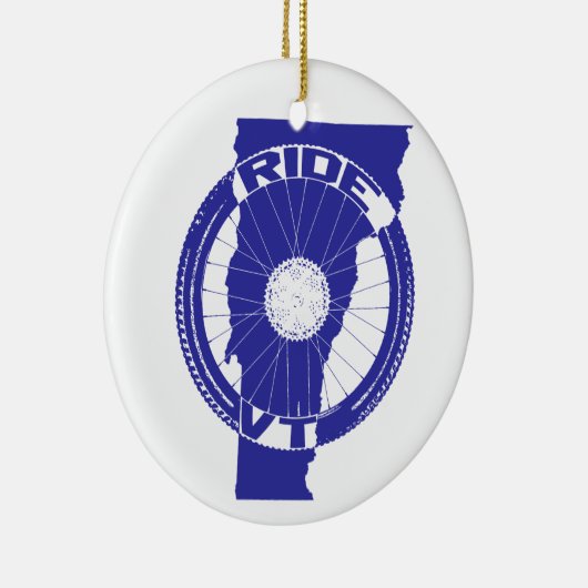 Ride Vermont Keramisch Ornament (Rechts)