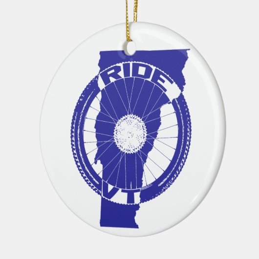 Ride Vermont Keramisch Ornament (Links)