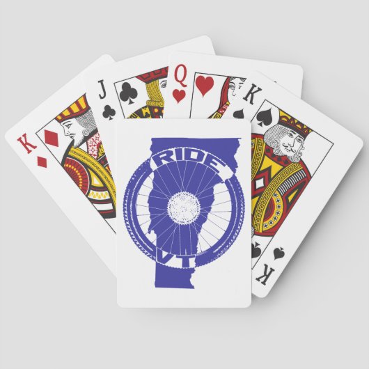 Ride Vermont Speelkaarten (Achterkant)