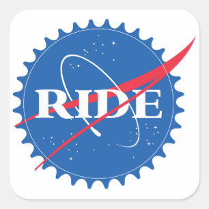 Ride Vierkante Sticker