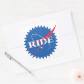 Ride Vierkante Sticker (Envelop)