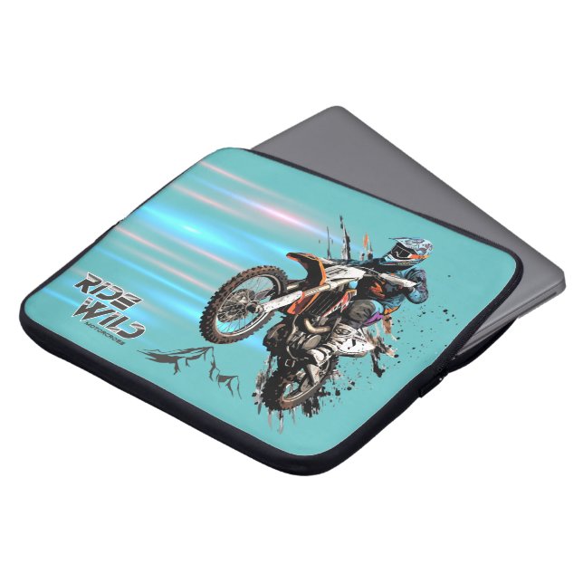 Ride Wild | 15 inch Laptop Sleeve (Voorkant top)