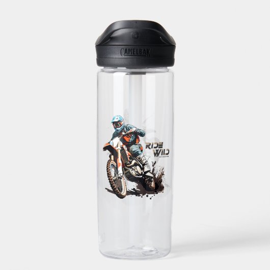 Ride Wild | 20 oz Waterfles (Achterkant)