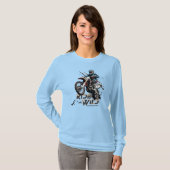 Ride Wild | Lange mouwen voor dames T-shirt (Voorkant volledig)