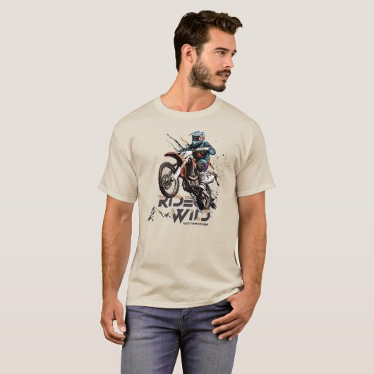 Ride Wild | Volwassene T-shirt (Voorkant volledig)