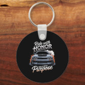 Ride With Honor Car Lover Sleutelhanger (Voorkant)