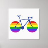 Ride with Pride Bike Canvas Afdruk (Voorkant)