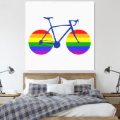 Ride with Pride Bike Canvas Afdruk (Insitu (Slaapkamer))