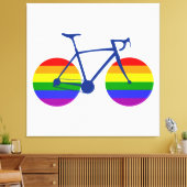 Ride with Pride Bike Canvas Afdruk (Insitu (Woonkamer))