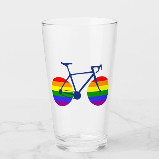 Ride with Pride Bike Glas (Voorkant)