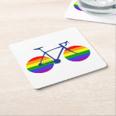 Ride with Pride Bike Kartonnen Onderzetters (Schuin)