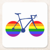 Ride with Pride Bike Kartonnen Onderzetters (Voorkant)