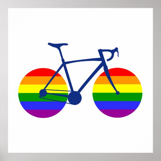 Ride with Pride Bike Poster (Voorkant)