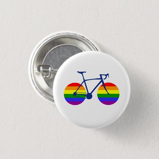 Ride with Pride Bike Ronde Button 3,2 Cm (Voorkant /achterkant)