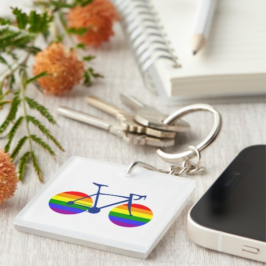 Ride with Pride Bike Sleutelhanger (Voorkant Rechts)