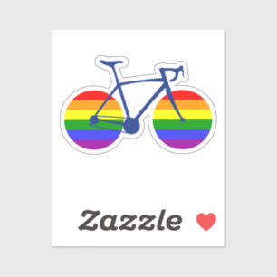 Ride with Pride Bike Sticker