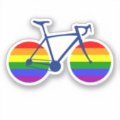 Ride with Pride Bike Sticker (Voorkant)