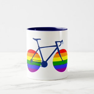 Ride with Pride Bike Tweekleurige Koffiemok