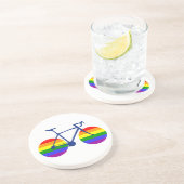Ride with Pride Bike Zandsteen Onderzetter (Zijkant)