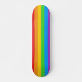 Ride with Pride: Regenboogvlag Persoonlijk Skateboard (Voorkant)
