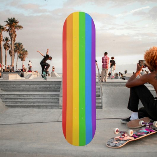 Ride with Pride: Regenboogvlag Persoonlijk Skateboard