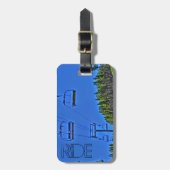 Ride zomerskilift helder schilderachtig bagagelabe bagagelabel (Voorkant verticaal)