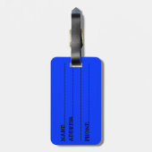 Ride zomerskilift helder schilderachtig bagagelabe bagagelabel (Achterkant verticaal)