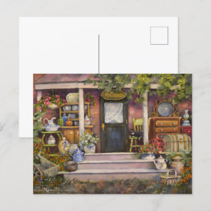 Rideau Antieke Canada Rustic Country Briefkaart