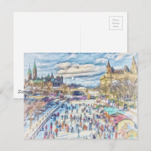 Rideau Canal Ottawa Canada Briefkaart (Voorkant / Achterkant)