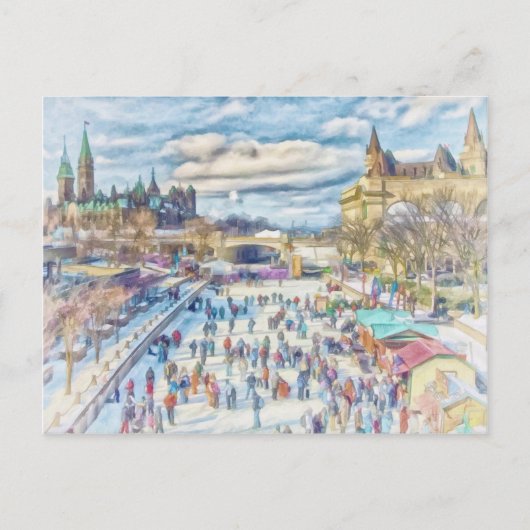 Rideau Canal Ottawa Canada Briefkaart (Voorkant)