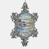 Rideau Canal Ottawa Canada Tin Sneeuwvlok Ornament (Links)