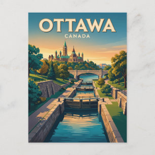 Rideau Kanaal Canada Briefkaart