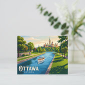 Rideau Kanaal Canada Briefkaart (Staand voorkant)