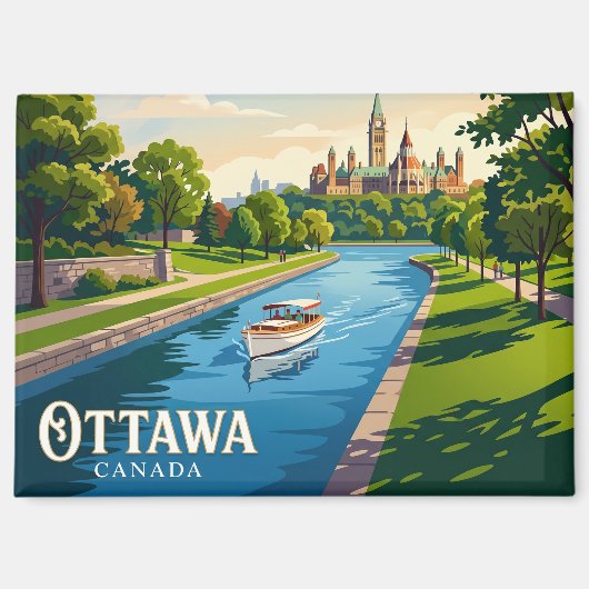 Rideau Kanaal Canada Magneet (Voorkant)