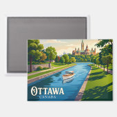 Rideau Kanaal Canada Magneet (Voorkant / Achterkant)