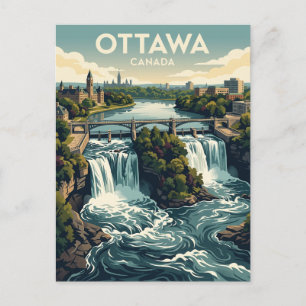 Rideauwaterval Canada Briefkaart