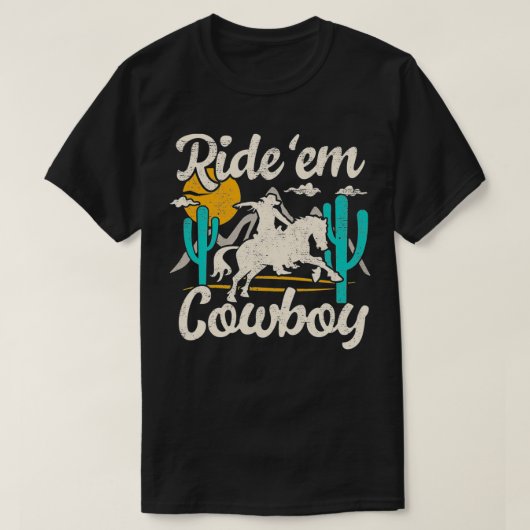 Ride'em cowboy casual chic graphic for women funny t-shirt (Design voorkant)