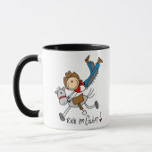 Ride'Em Cowboy Stick Figuur Mok (Links)