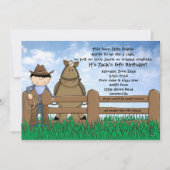 Ride'em Cowboy Uitnodiging (Voorkant)