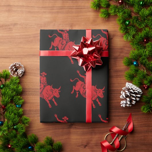 ride'em cowboy wrapping paper cadeaupapier (Feestdagen Geschenken)