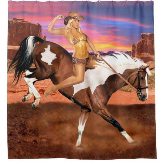 RIDE'M BRONCO COWGIRL DOUCHEGORDIJN (Voorkant)