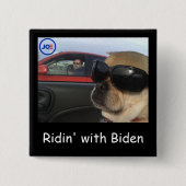 Riden' met Biden 2020 Vierkante Button 5,1 Cm (Voorkant)