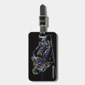 Rider Circle Racing Schets Bagagelabel (Voorkant verticaal)